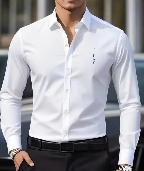 Men’s Slim Fit Formal Shirt - Image 1